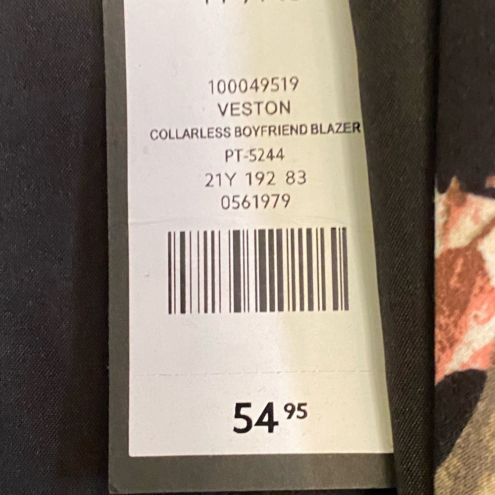 NWT Floral Women's Boyfriend’s Blazer - Picture 6 of 8
